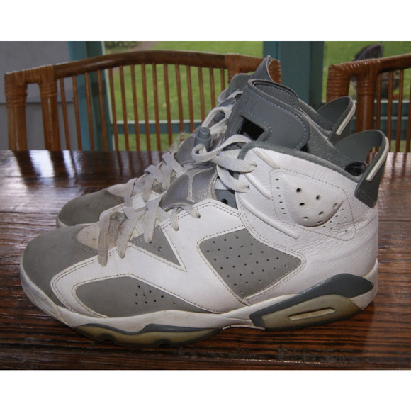 Nike Air Jordan 6 Retro Low Cool Grey Size 10 Authentic Used OG CT8529-100 - Picture 1 of 11